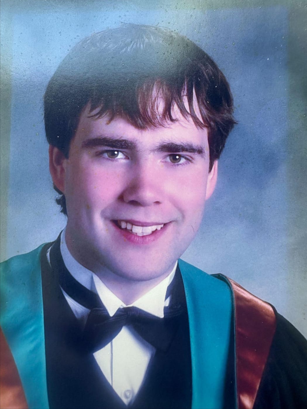 Dave Ashley in his graduation gown at Dalhousie University